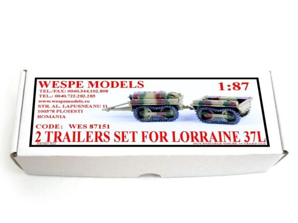 2 TRAILERS SET FOR LORRAINE 37L