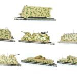 RUNNING PZ BP44 CHASSIS FLEISCHMANN (LOK+6WAGONS+1TANKS)