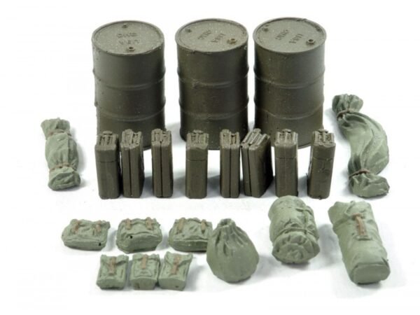 BARRELS, CANISTERS, BAGGAGE - USA