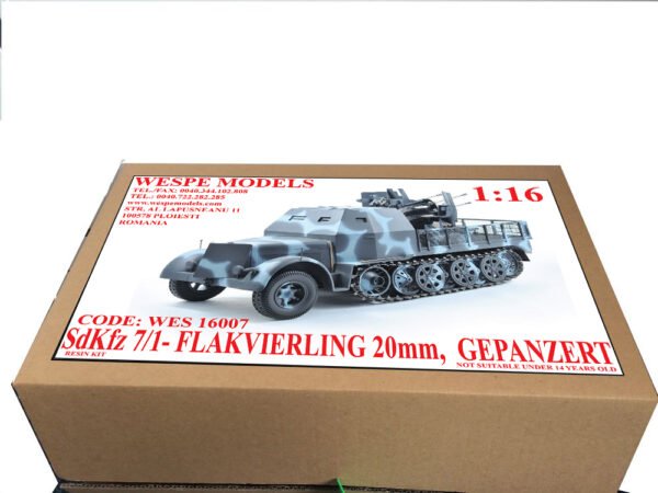 SdKfz 7/1 - Flakvierling 20mm, Gepanzert