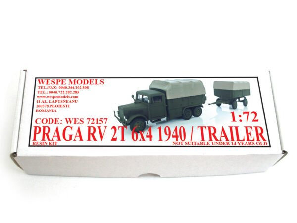 PRAGA RV 2T 6x4 1940 / TRAILER
