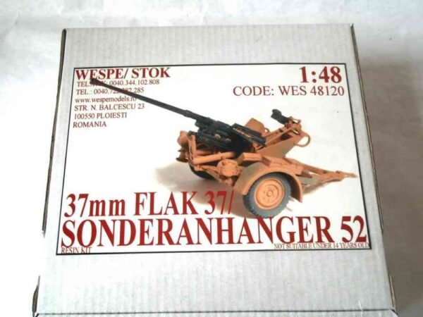 37mm FLAK 37/ SONDERANHANGER 52