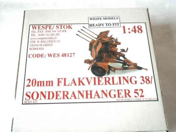 20mm FLAKVIERLING 38/ ANHANGER 52