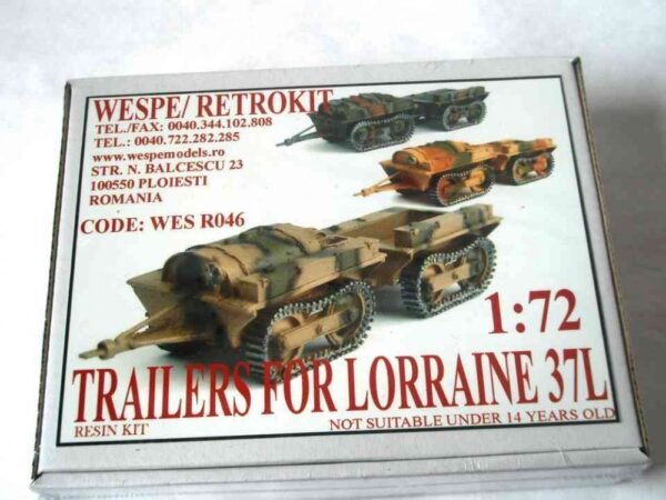 2 TRAILERS SET FOR LORRAINE 37L